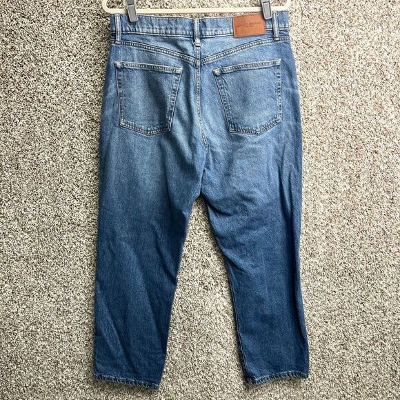 Lucky Brand Jeans Women’s 12/31 90’s Loose High Rise Button Fly Straight Leg Den - Picture 4 of 10